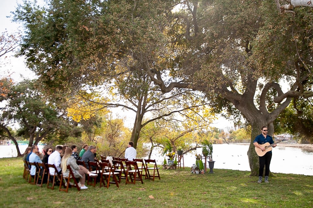 intimate lakeside wedding