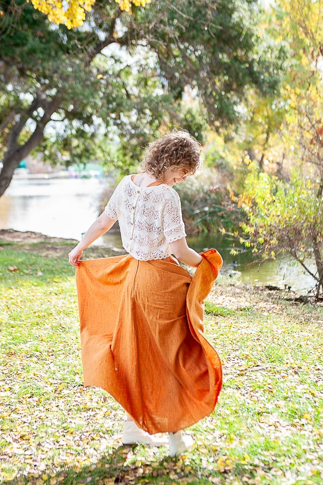 Nicole in her Vintage Wedding Dress